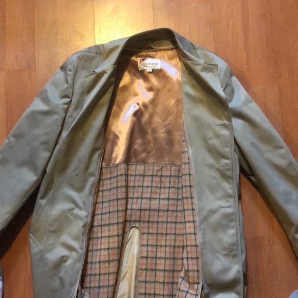 Vintage Grey Croydon Men’s Trench Coat - Picture 2 of 3